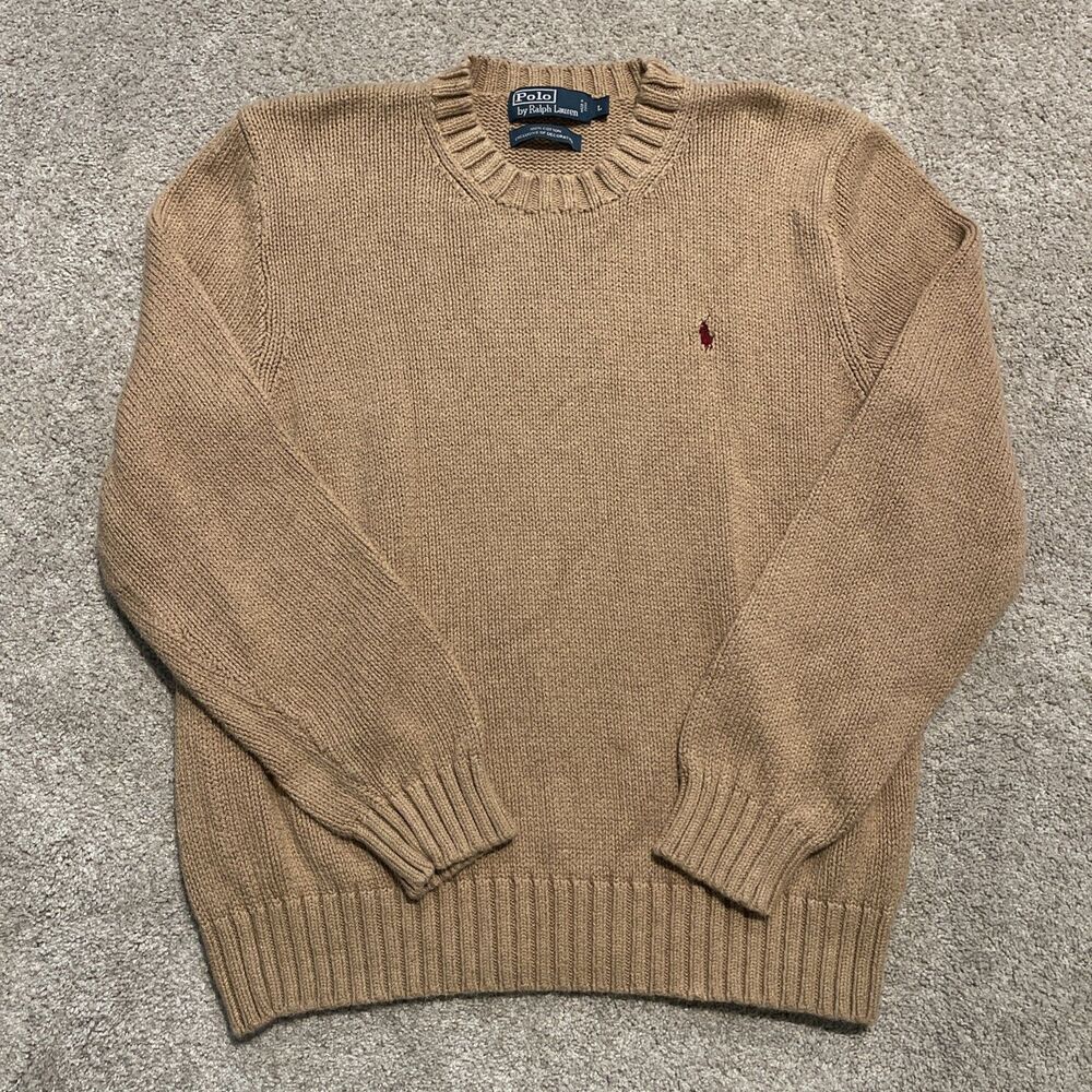Vintage Polo Ralph Lauren Mens Pullover Knit Sweater Size Large